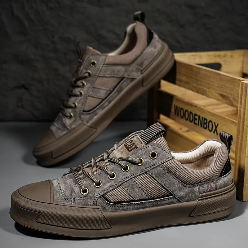 Metrostride Leather-Look Trainers