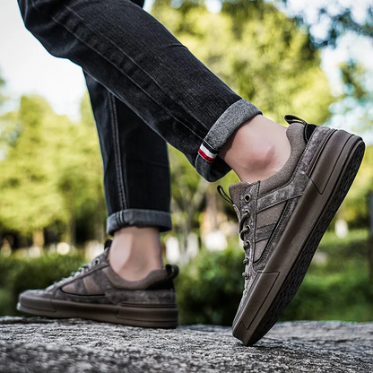 Metrostride Leather-Look Trainers