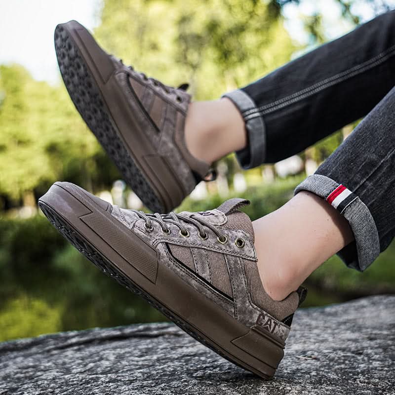 Metrostride Leather-Look Trainers