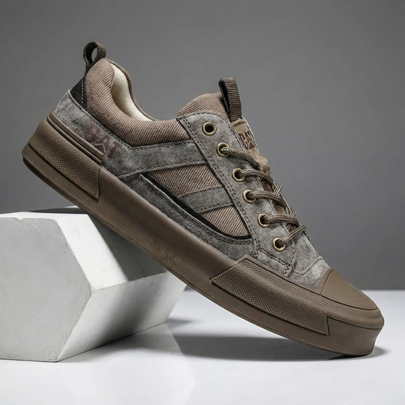 Metrostride Leather-Look Trainers