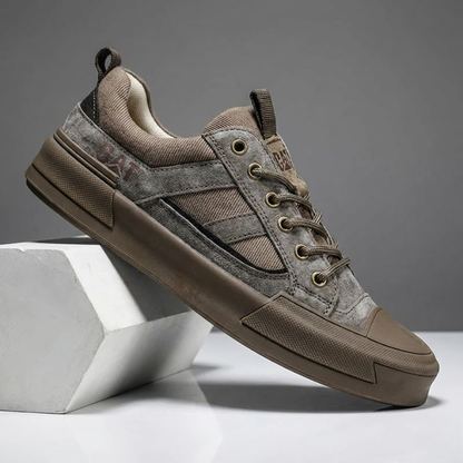 Metrostride Leather-Look Trainers