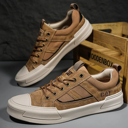 Metrostride Leather-Look Trainers