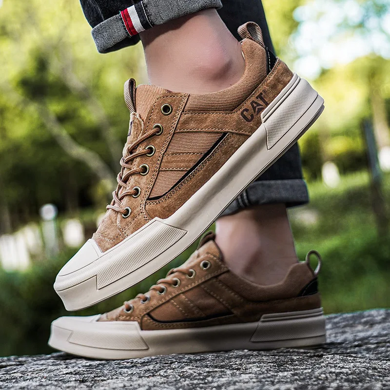 Metrostride Leather-Look Trainers