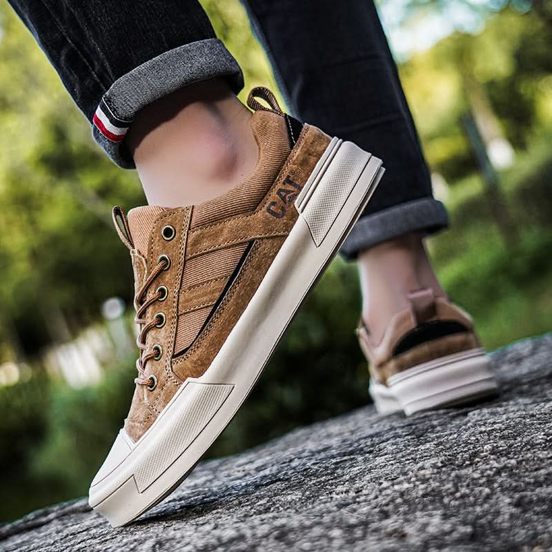 Metrostride Leather-Look Trainers