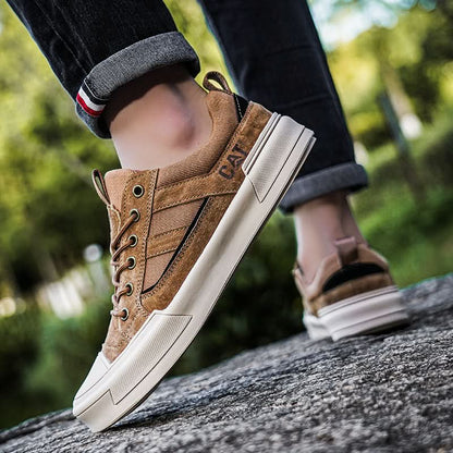 Metrostride Leather-Look Trainers