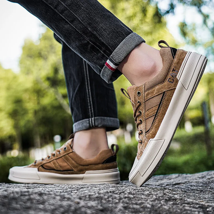 Metrostride Leather-Look Trainers