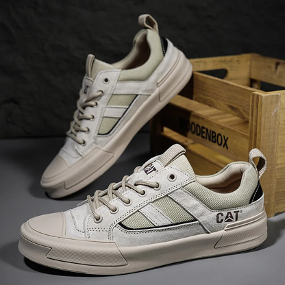Metrostride Leather-Look Trainers