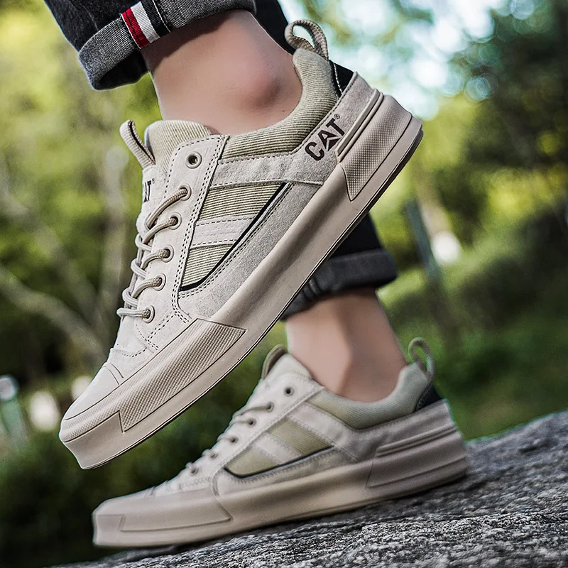 Metrostride Leather-Look Trainers