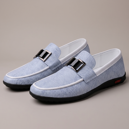 Midhurst Buckle Slip-On Shoes - Coastal Blue