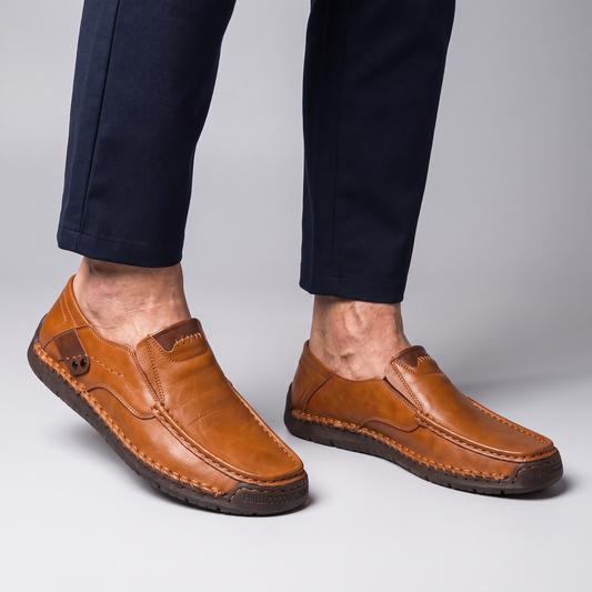 Milan Leather-Look Loafer Slip-On
