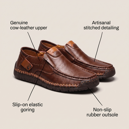 Milan Leather-Look Loafer Slip-On