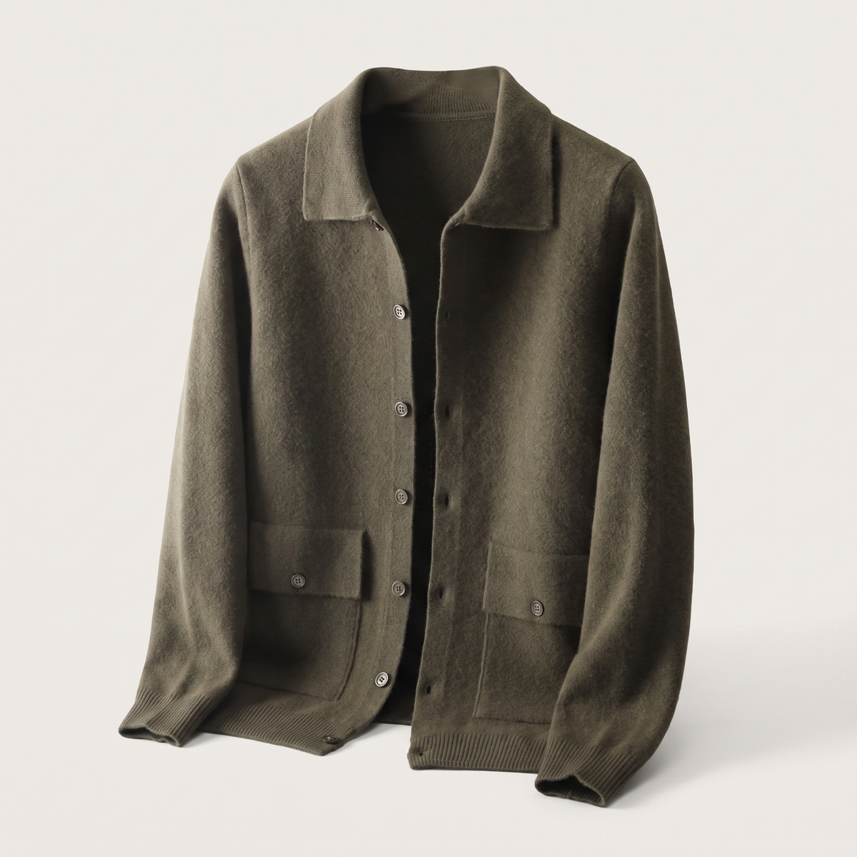 Milano Cardigan - Olive Green