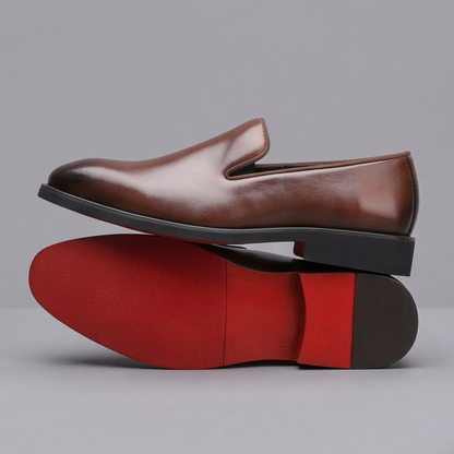 Maybourne Formal Slip-On Shoes - Cigar Brown