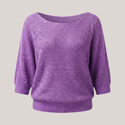 Mireya Cozy Pullover - Purple