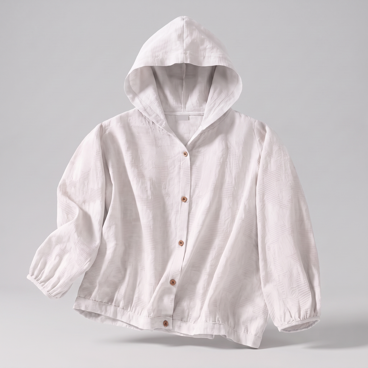 Miri Linen Hoodie - White
