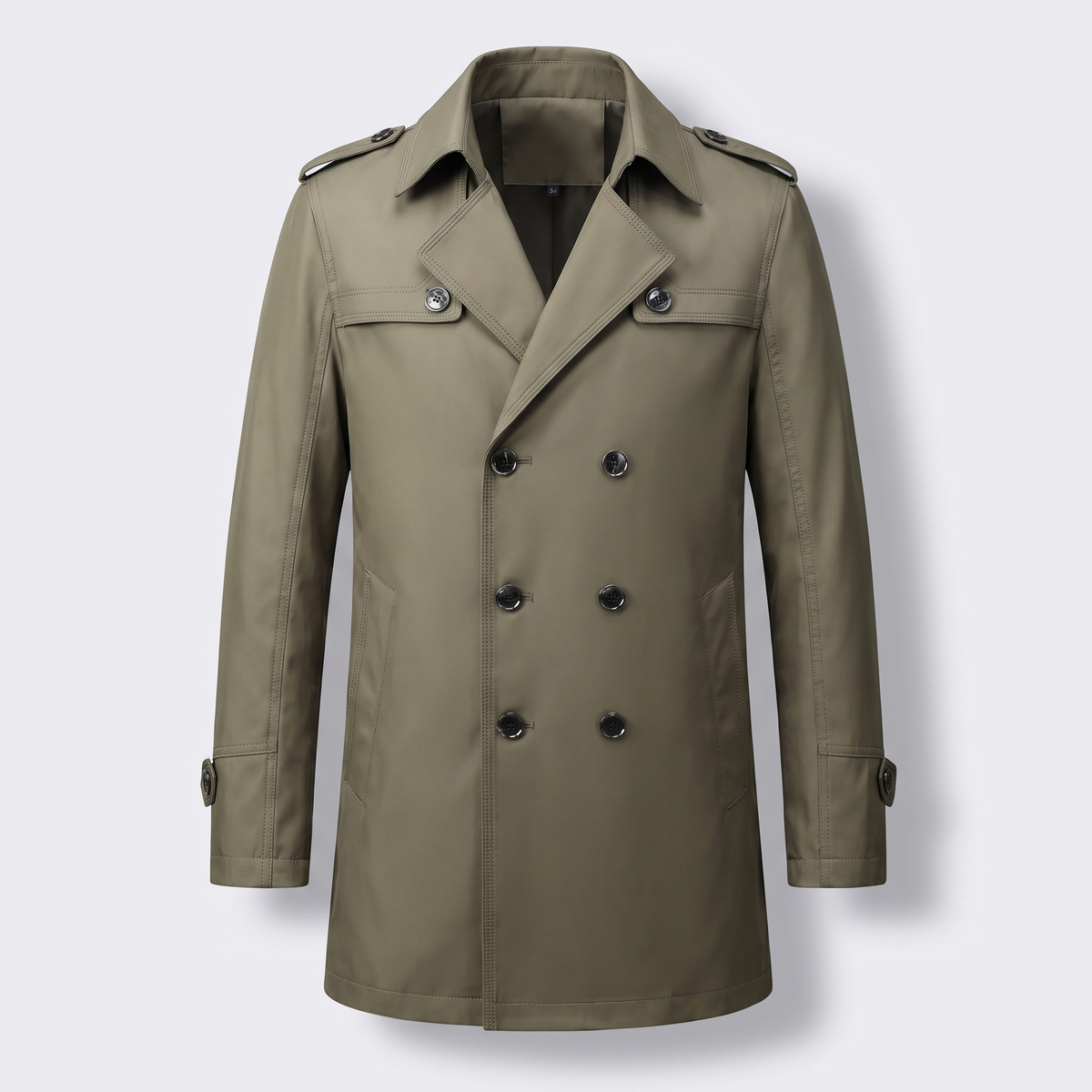 Montford Detachable Liner Trench Coat - Khaki