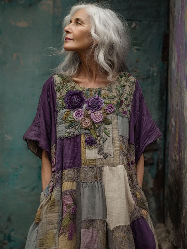 Nature's Grace Dress - Purple