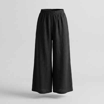 Nicolé Linen Pants - Black