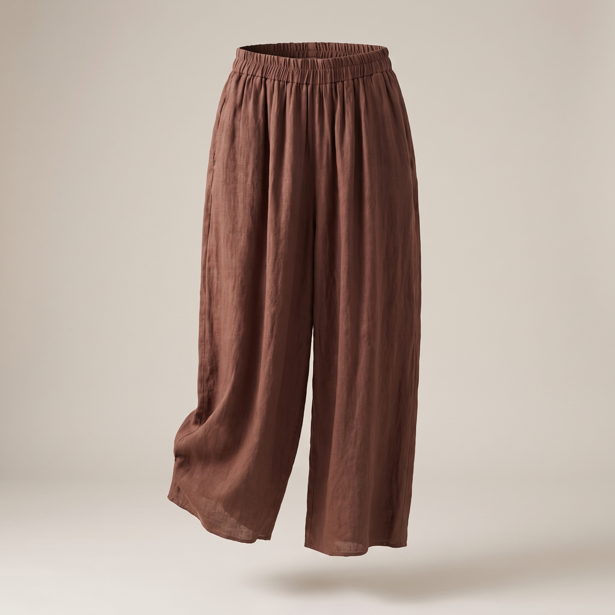 Nicolé Linen Pants - Brown
