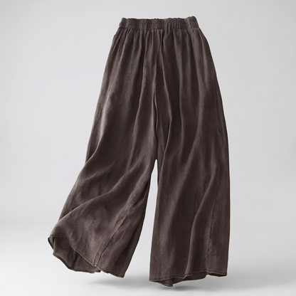 Nicolé Linen Pants - Grey