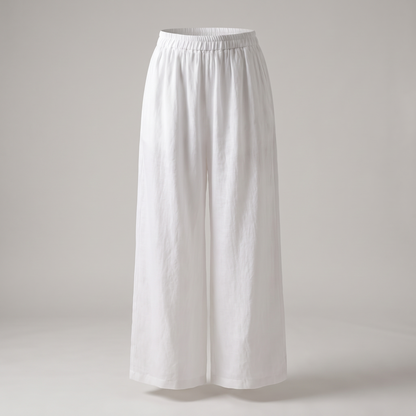 Nicolé Linen Pants - White