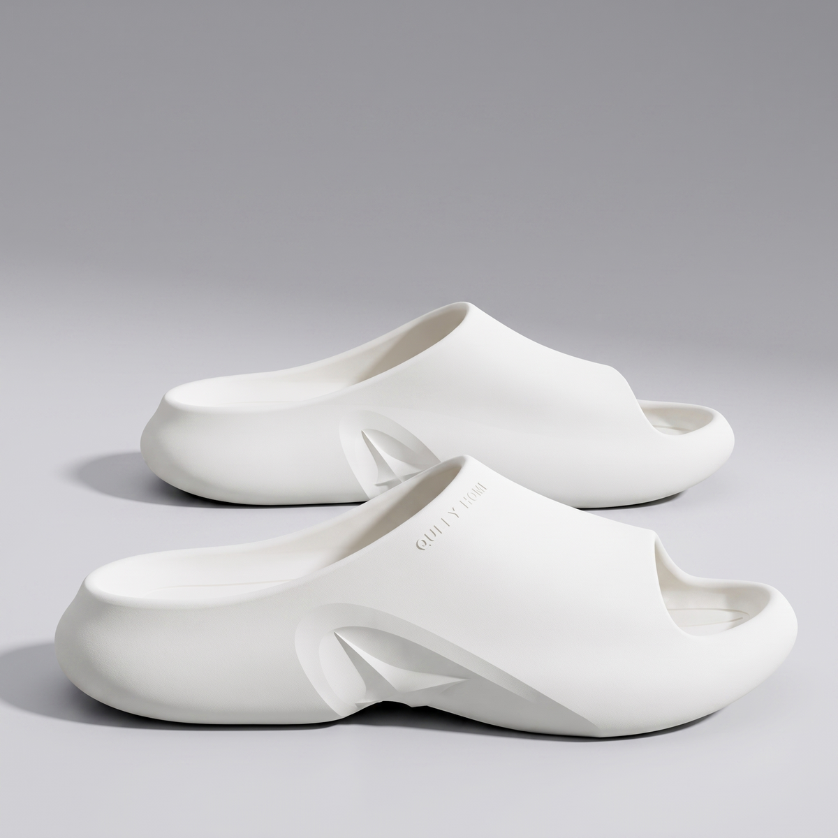 Niko Foam Slides - White