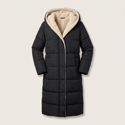Noa Dual-Face Coat - Black