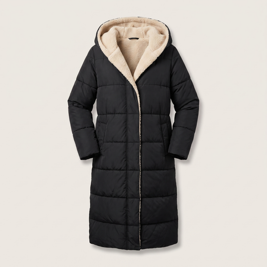 Noa Dual-Face Coat - Black