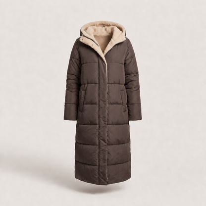 Noa Dual-Face Coat - Brown