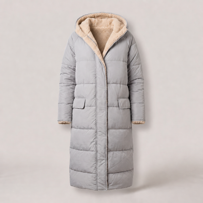 Noa Dual-Face Coat - Light Grey