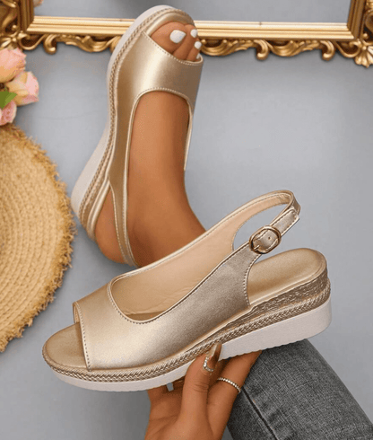Noira Comfort Sandals - Gold