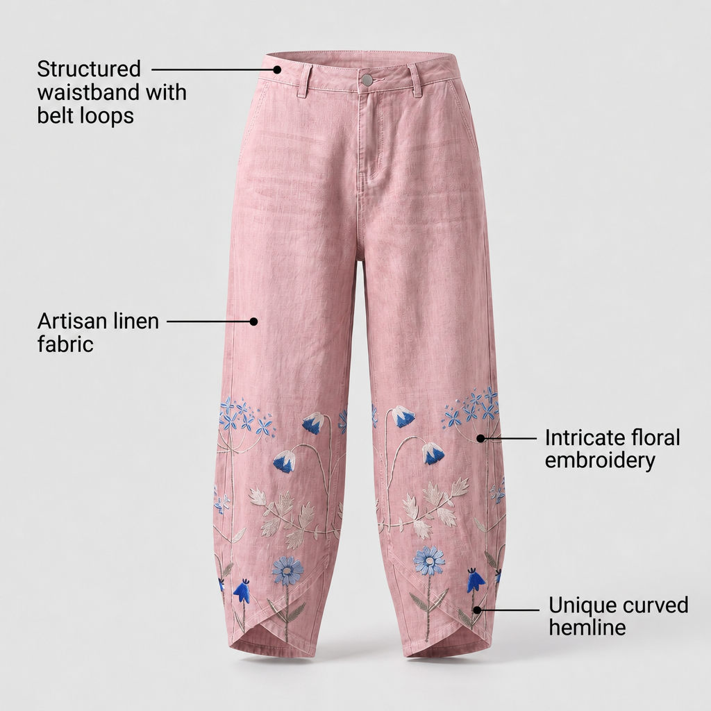 Norabelle Classic Linen Pants