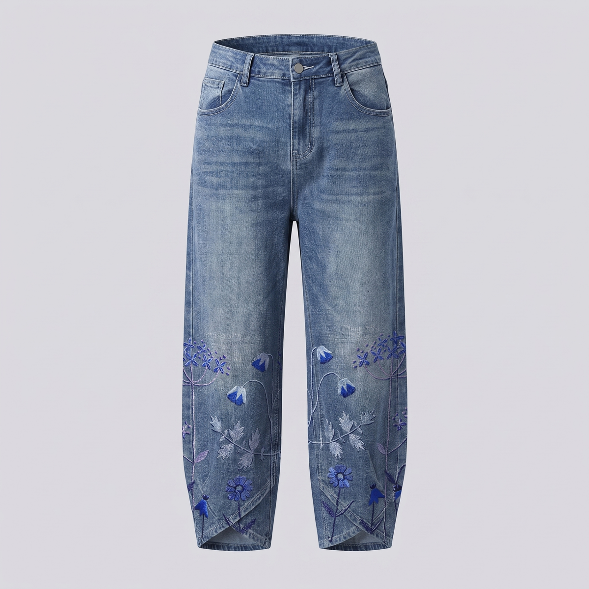 Norabelle Classic Linen Pants - Blue