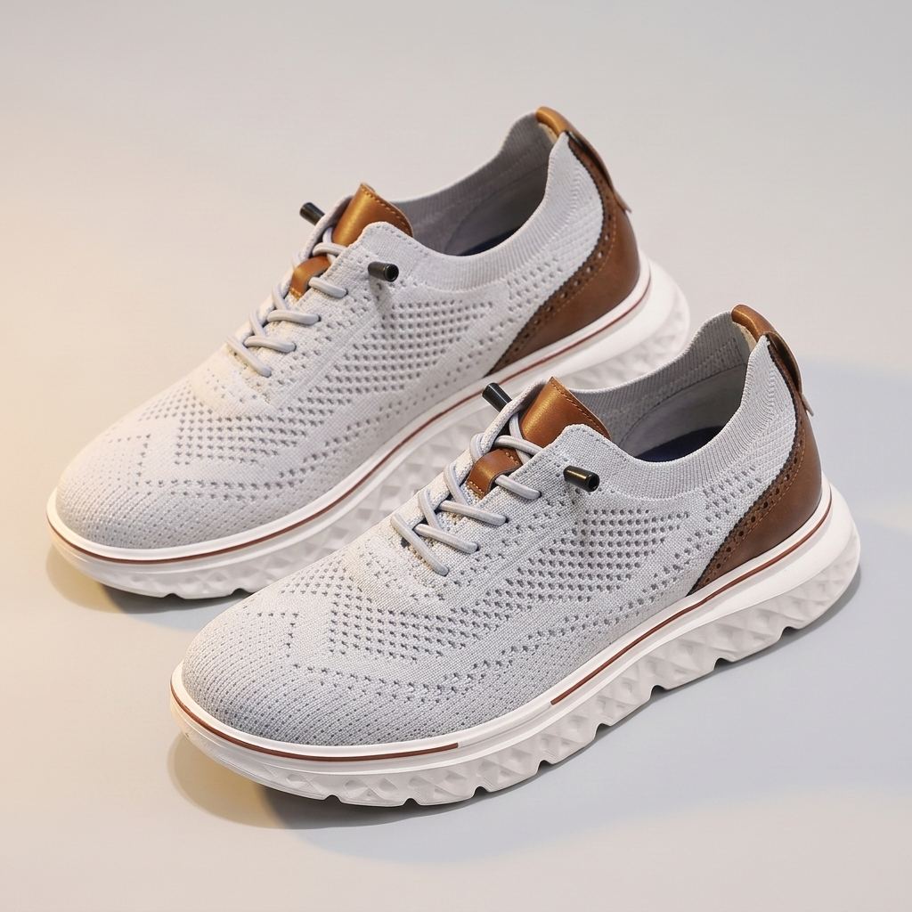 Norbury Cushioned Walking Shoes - Grey