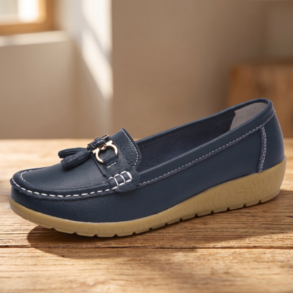 Norleigh Comfort Slip-On Shoes - Dark Blue