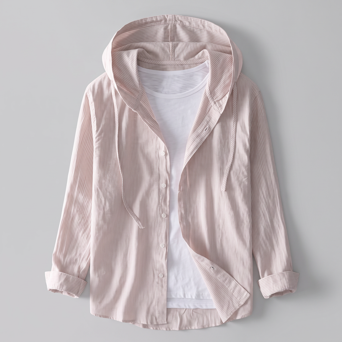 Nova Linen Hoodie - Apricot