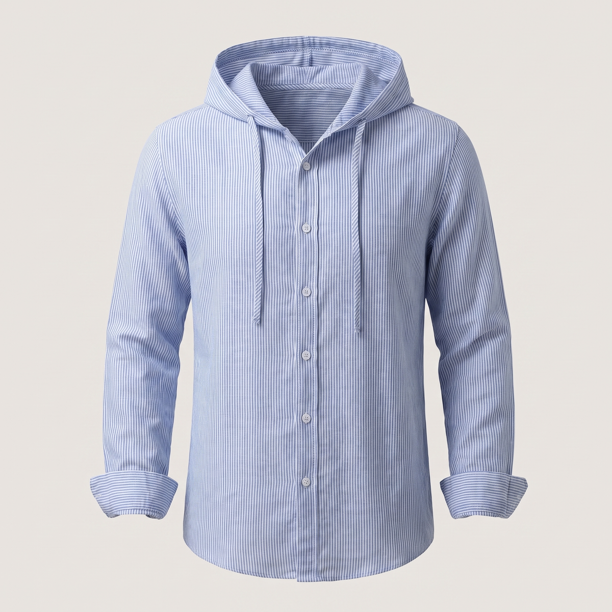 Nova Linen Hoodie - Blue