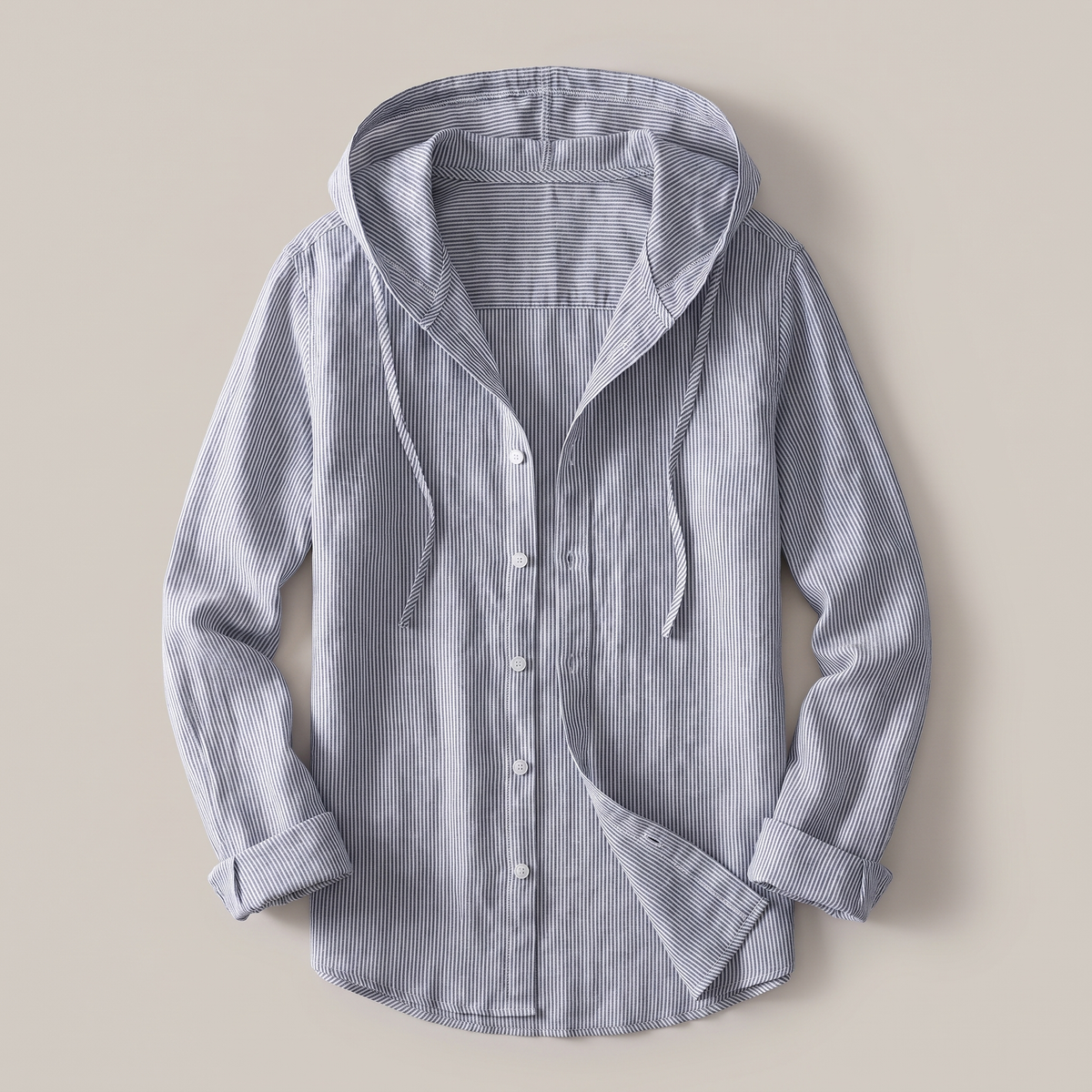 Nova Linen Hoodie - Grey