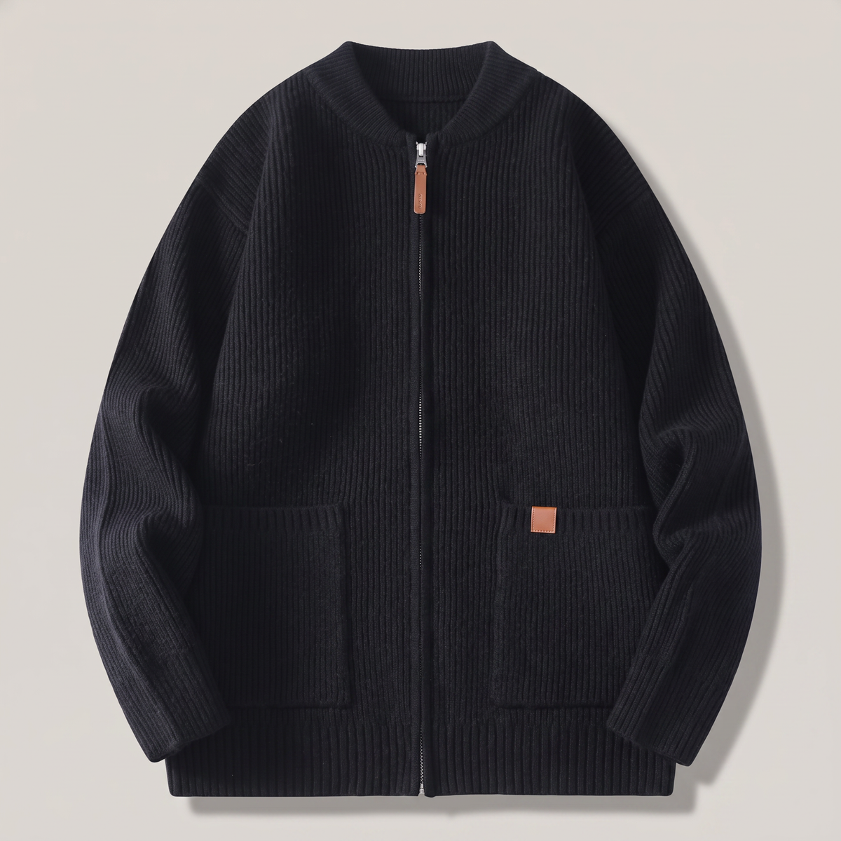 Nova Rib Knit Jacket - Black