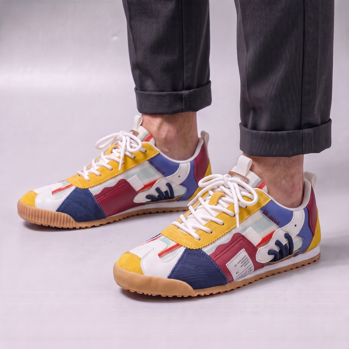 Patchwork Retro Trainers