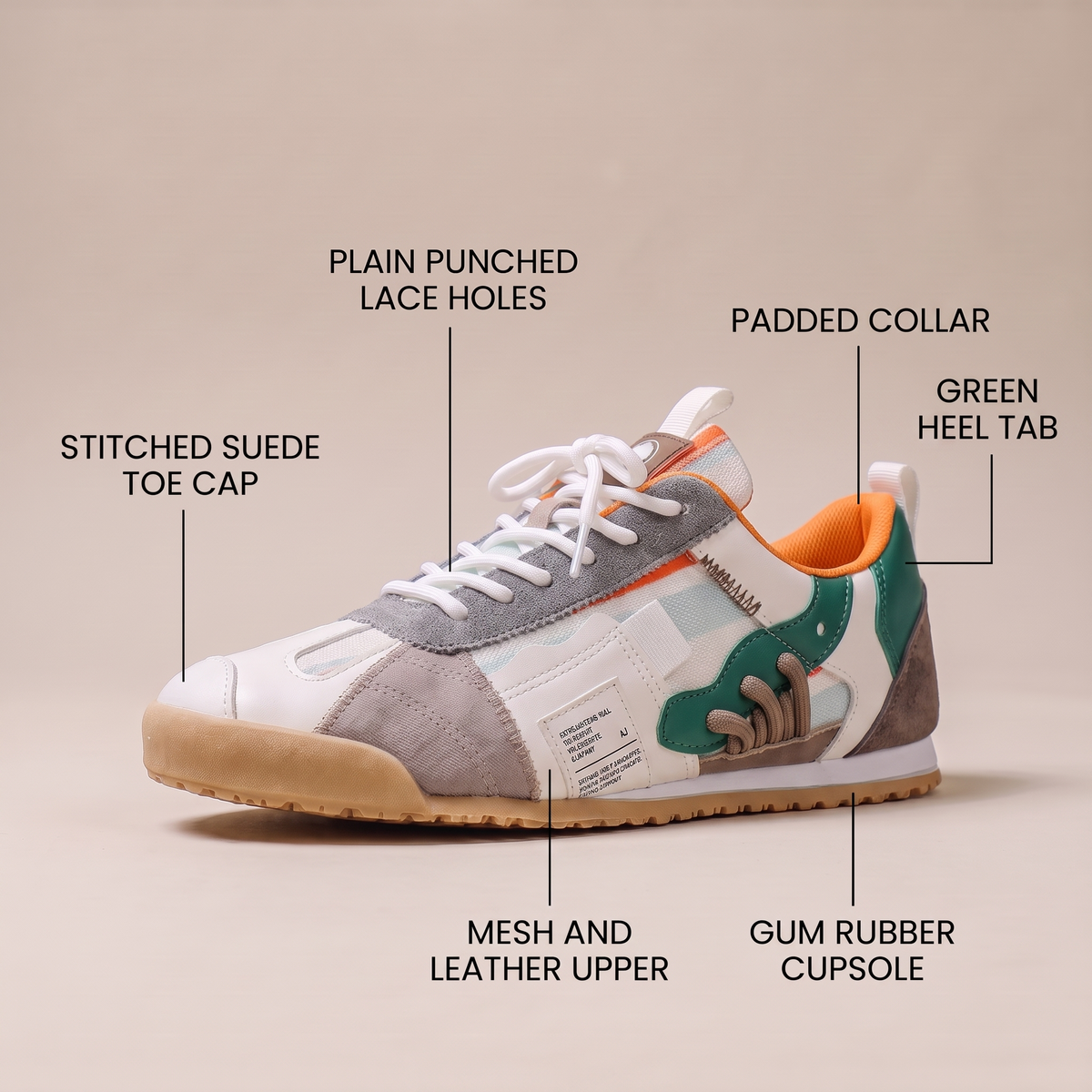 Patchwork Retro Trainers