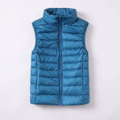Penelope Weather-Ready Puffer Vest - Blue