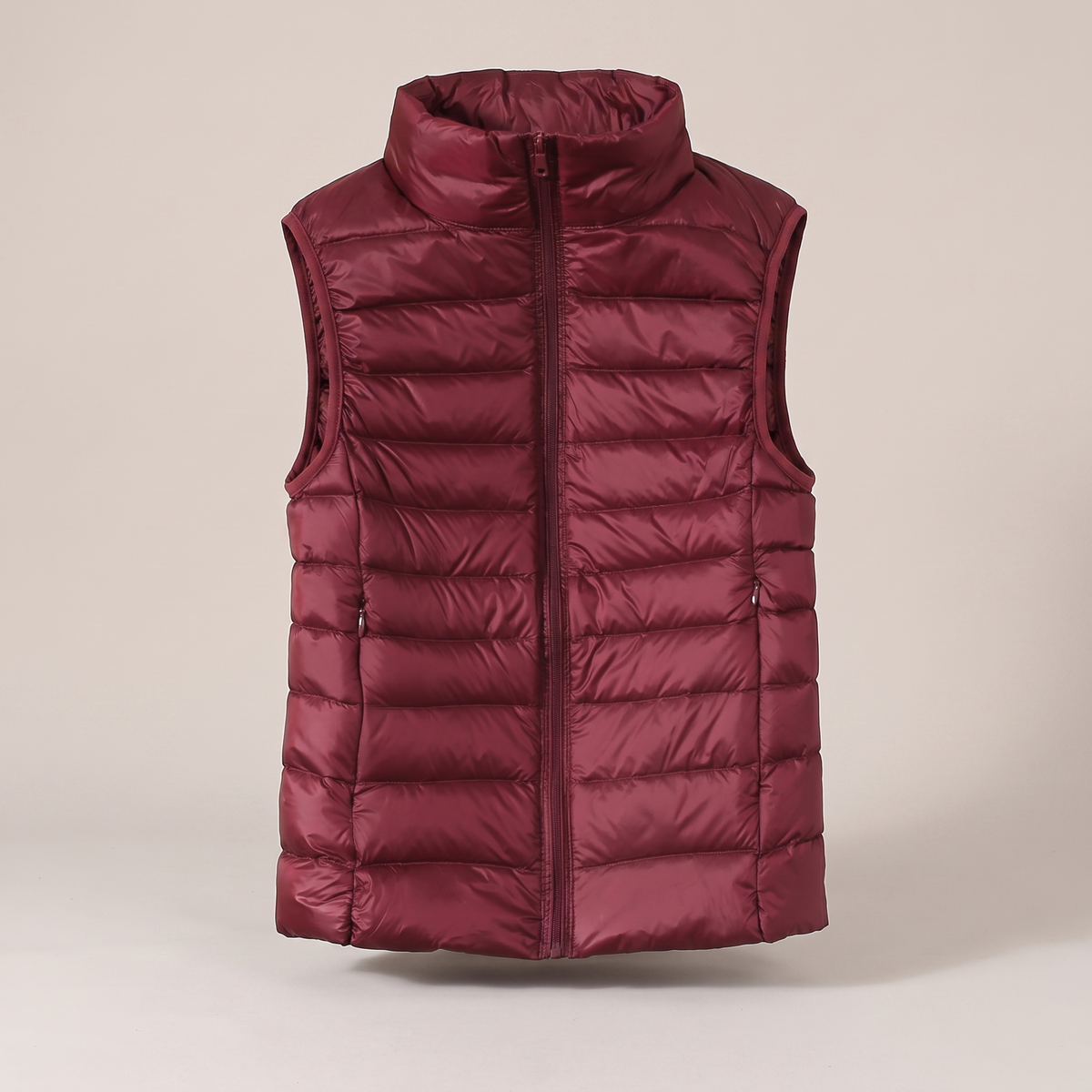 Penelope Weather-Ready Puffer Vest - Burgundy