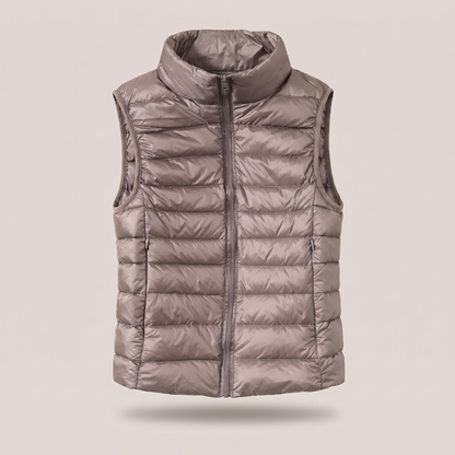 Penelope Weather-Ready Puffer Vest - Khaki