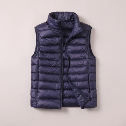 Penelope Weather-Ready Puffer Vest - Navy Blue