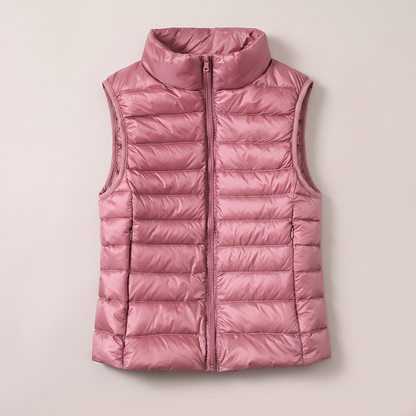 Penelope Weather-Ready Puffer Vest - Pink