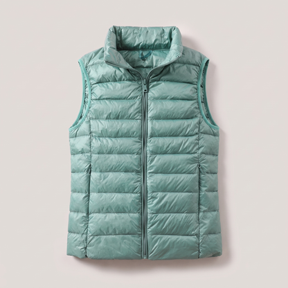 Penelope Weather-Ready Puffer Vest - Sky Blue