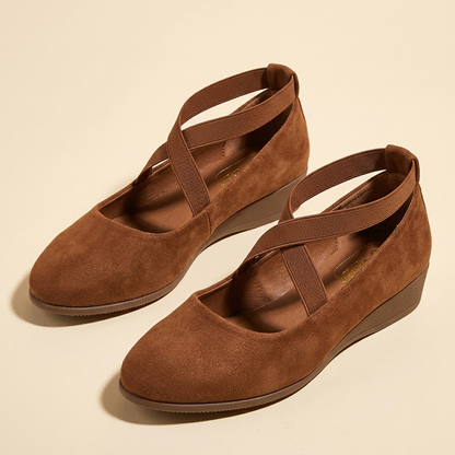 Penrose Strap Wedge Sandals - Brown