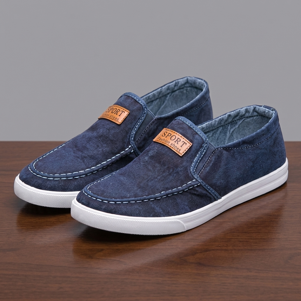 Percival Breeze Canvas Loafers - Blue