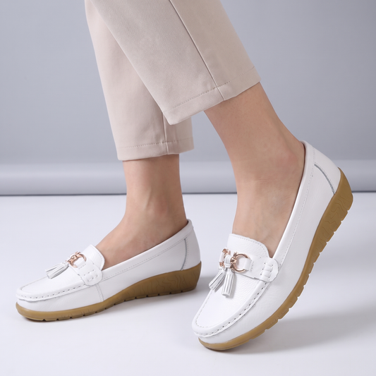 Percy Comfort Leather-Look Moccasins